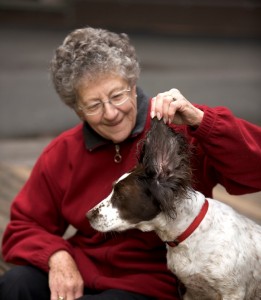 Margaret and dog